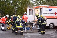 Feuerwehrübung BRK-Seniorenhaus Haiming
